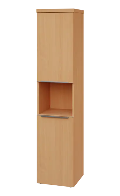 SIN 5 - 42DN kancelářská skříň, 2-dveřová/nika, levá, 1820x400x400, buk royal